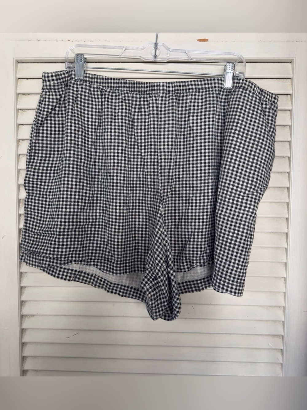 A New Day Gingham Shorts Size XXL Black White Target